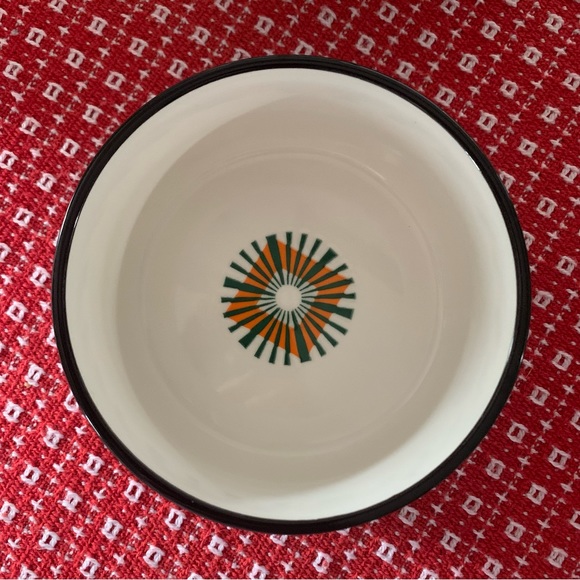 Set of 4 SIGNATURE HOUSEWARES Muti Colored Ceramic Bowls 5” x 2 3/4” EXCELLENT - Picture 7 of 11